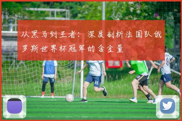 从黑马到王者:深度剖析法国队俄罗斯世界杯冠军的含金量